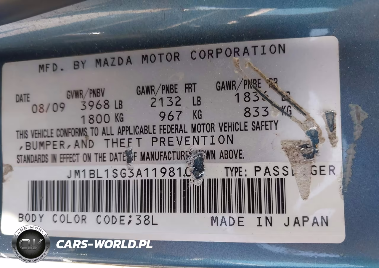 2010 Mazda Mazda3 I Touring VIN:JM1BL1SG3A1198102 - 9