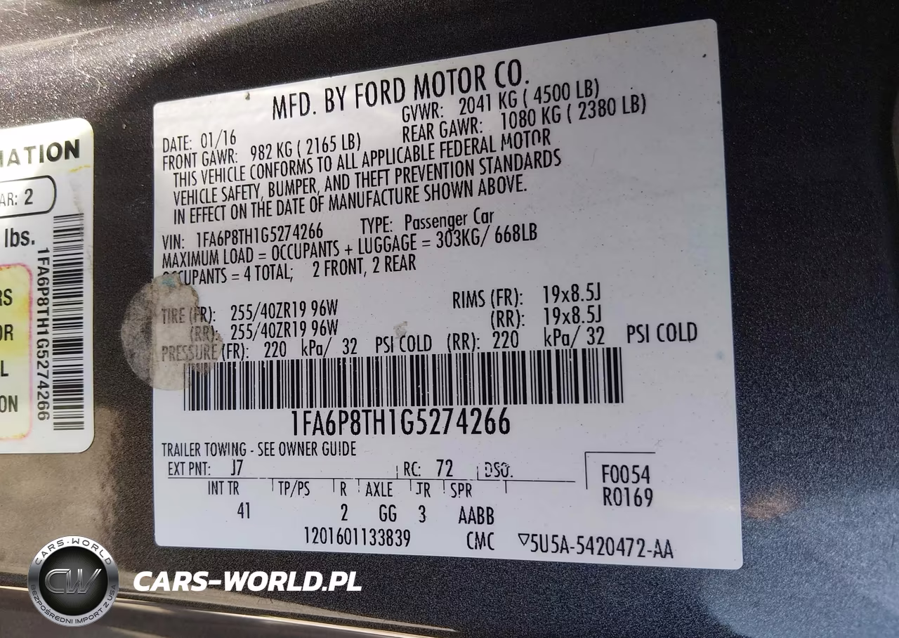 2016 Ford Mustang Ecoboost VIN:1FA6P8TH1G5274266 - 9