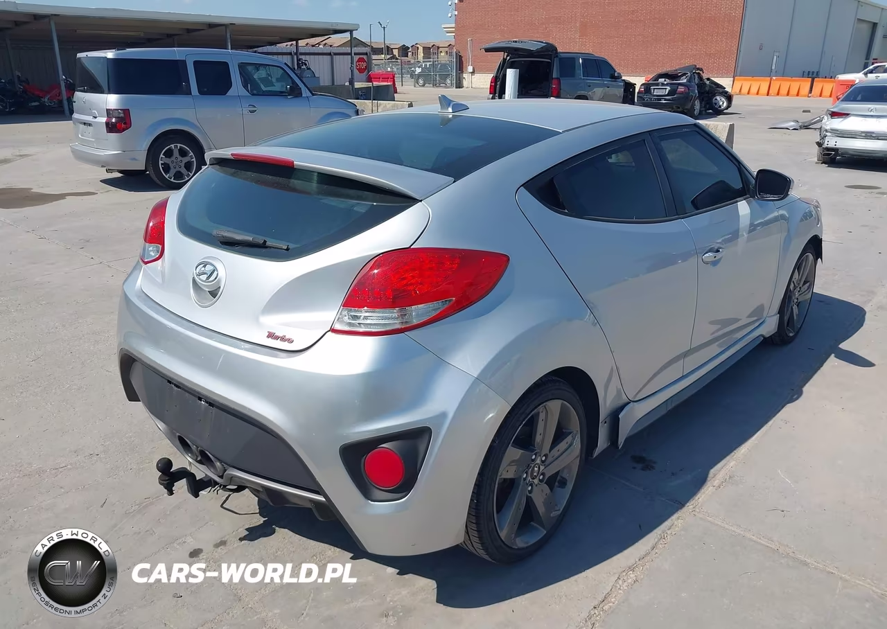 2013 Hyundai Veloster Turbo W-Black VIN:KMHTC6AE9DU154508 - 4