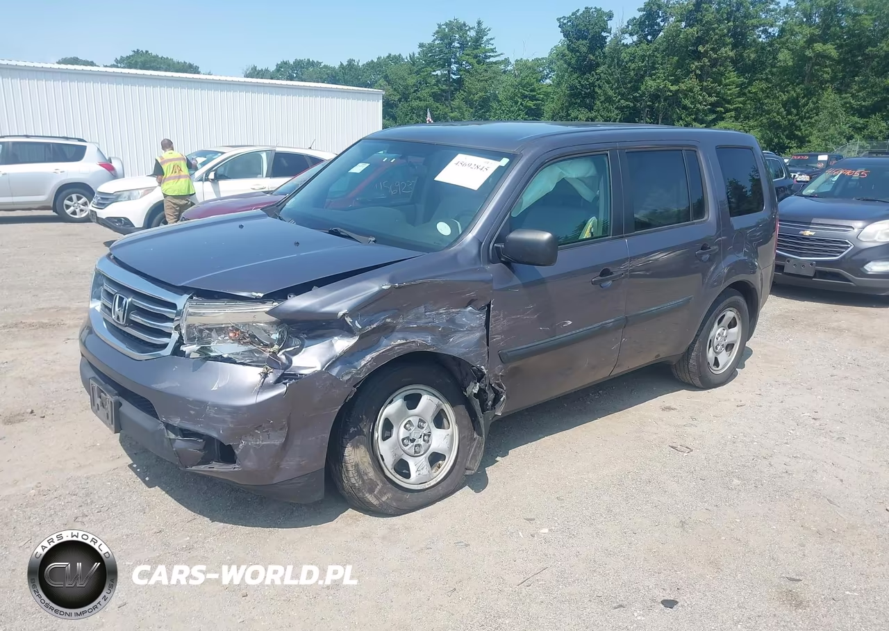 2015 Honda Pilot Lx VIN:5FNYF4H25FB067735 - 2