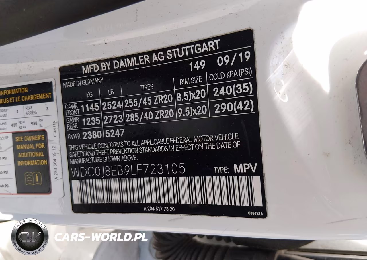 2020 Mercedes-Benz Glc 300 Coupe 4Matic VIN:WDC0J8EB9LF723105 - 9