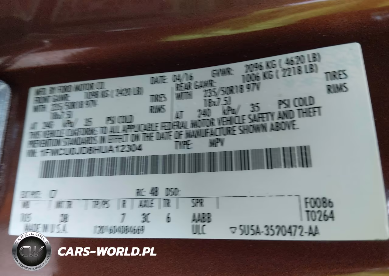2017 Ford Escape Titanium VIN:1FMCU0JD8HUA12304 - 9