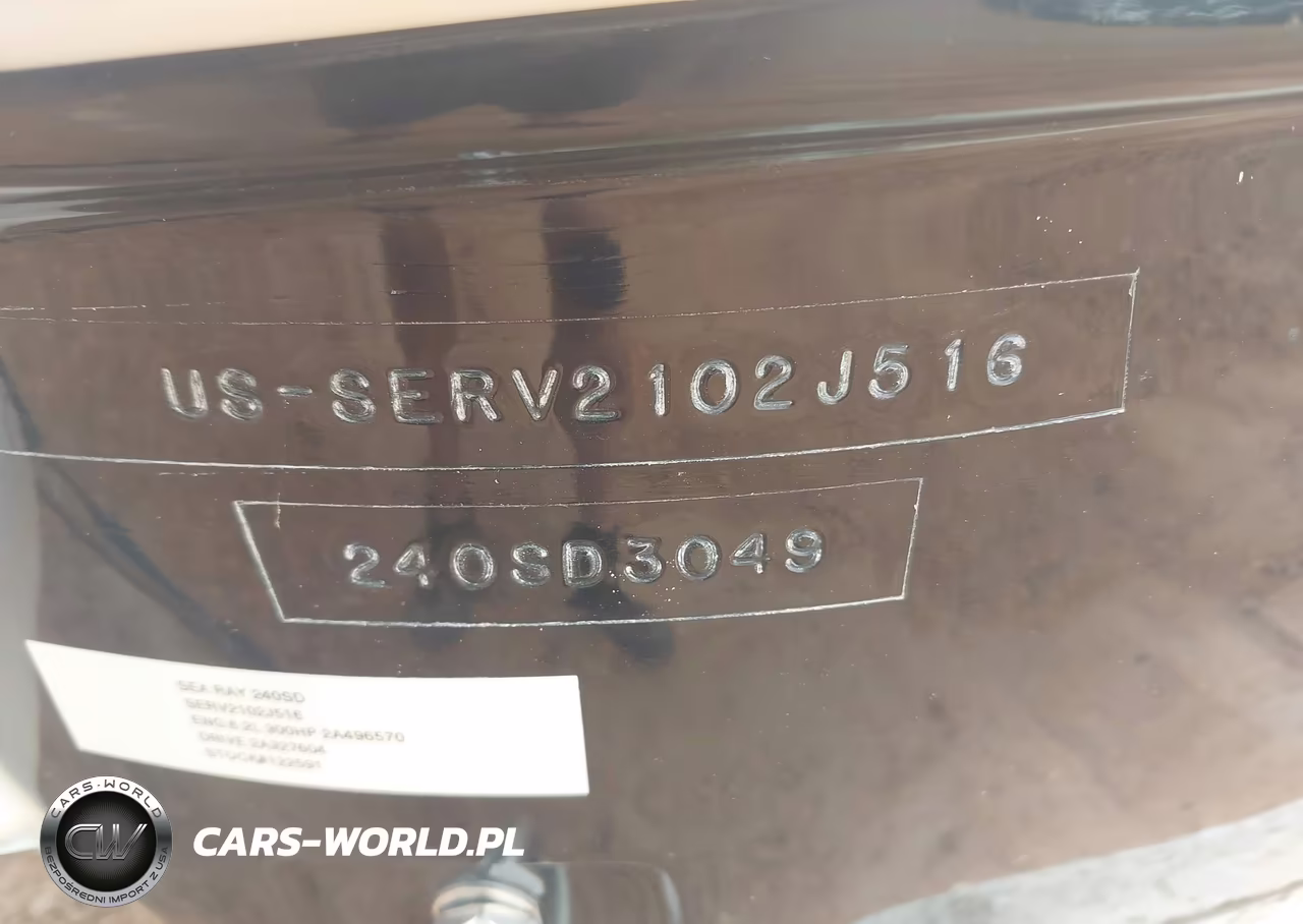 2016 Sea Ray Other VIN:SERV2102J516 - 9