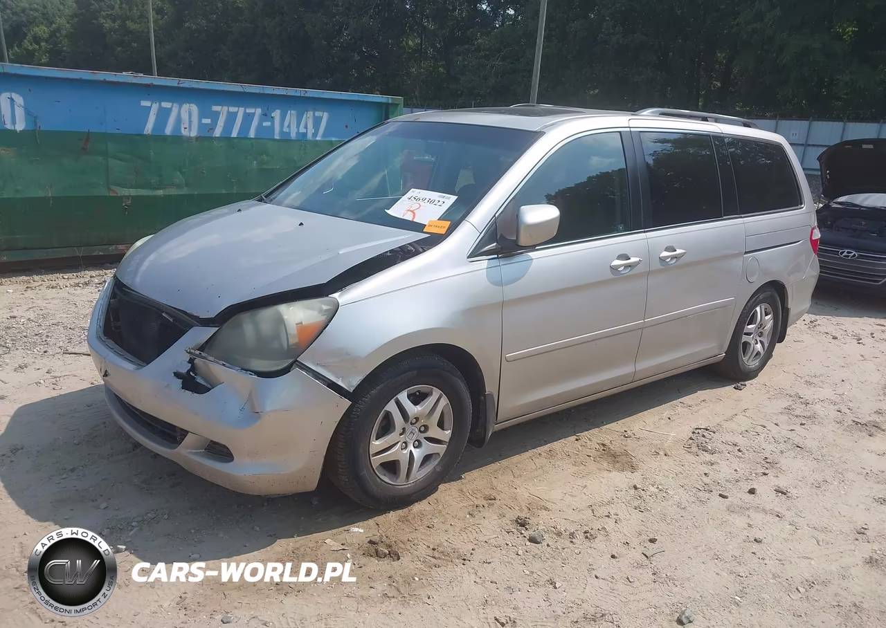 2007 Honda Odyssey Ex-L VIN:5FNRL38787B400255 - 2
