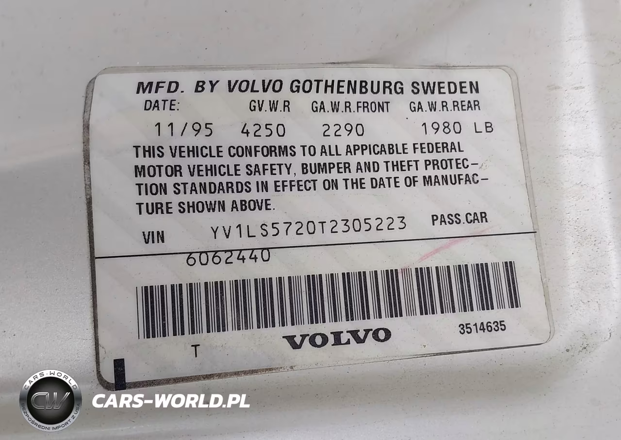 1996 Volvo 850 VIN:YV1LS5720T2305223 - 9