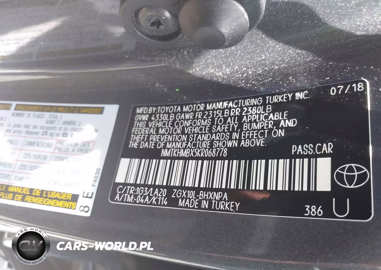 2019 Toyota C-Hr Limited VIN:NMTKHMBX5KR068778 - 9