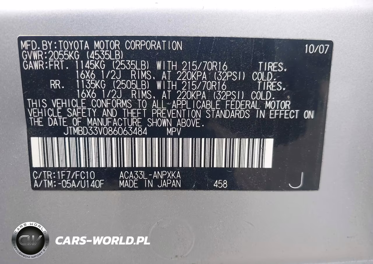 2008 Toyota Rav4 VIN:JTMBD33V086063484 - 9
