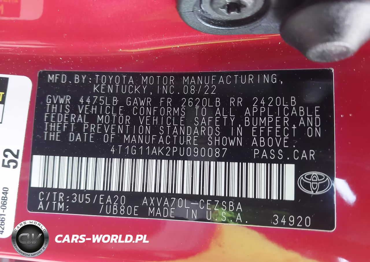 2023 Toyota Camry Se VIN:4T1G11AK2PU090087 - 9