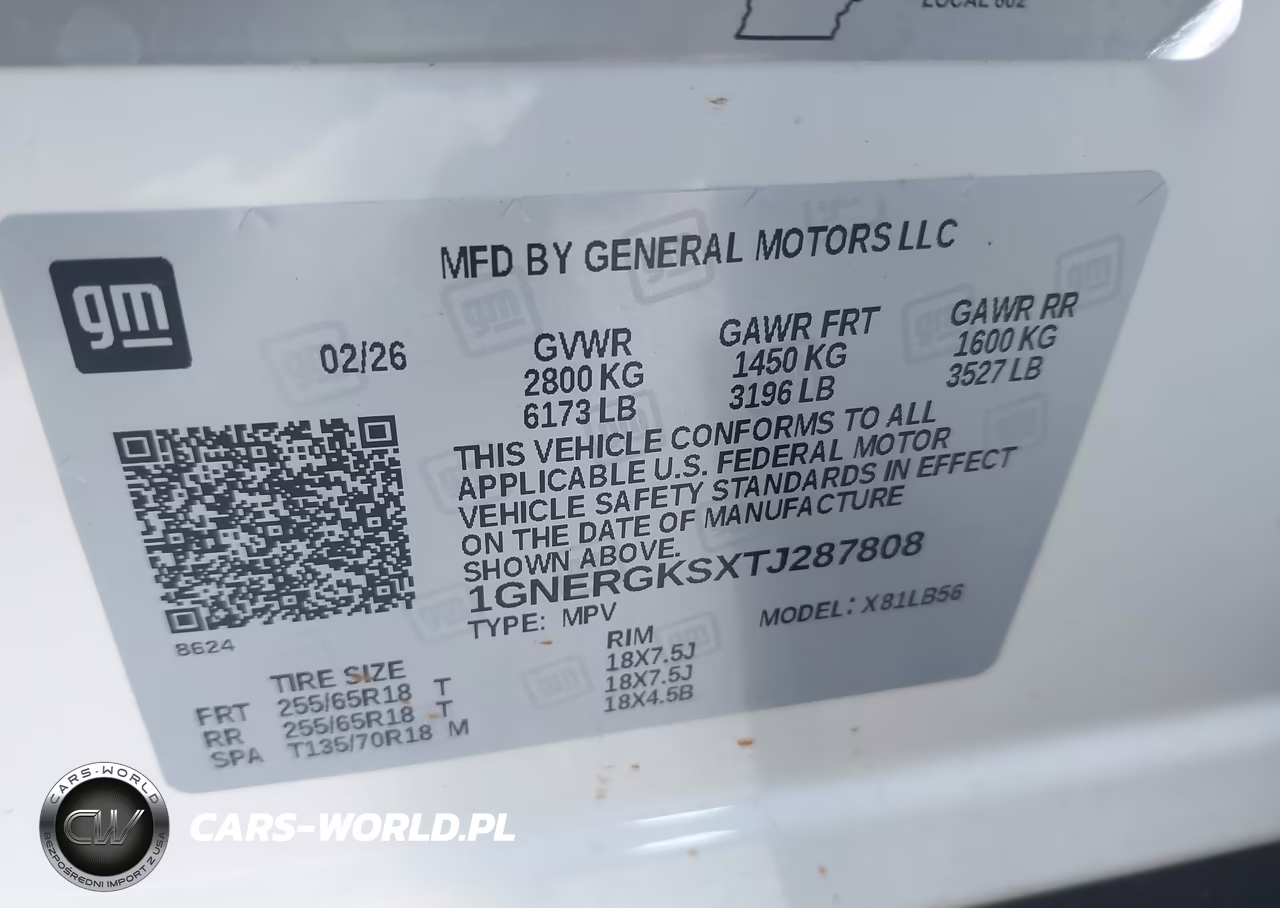 2026 Chevrolet Traverse Fwd Lt VIN:1GNERGKSXTJ287808 - 9