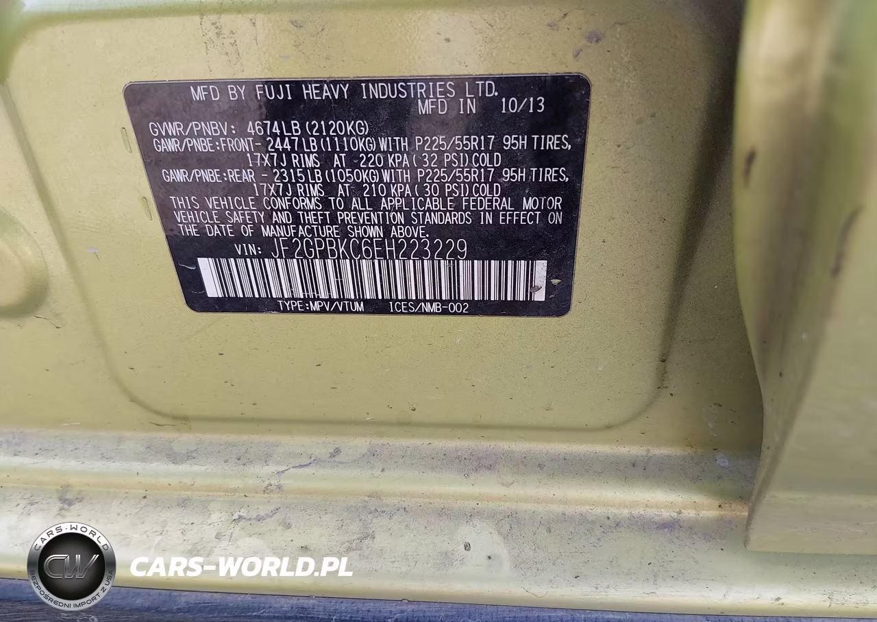 2014 Subaru Xv Crosstrek Hybrid 2.0I Touring VIN:JF2GPBKC6EH223229 - 9