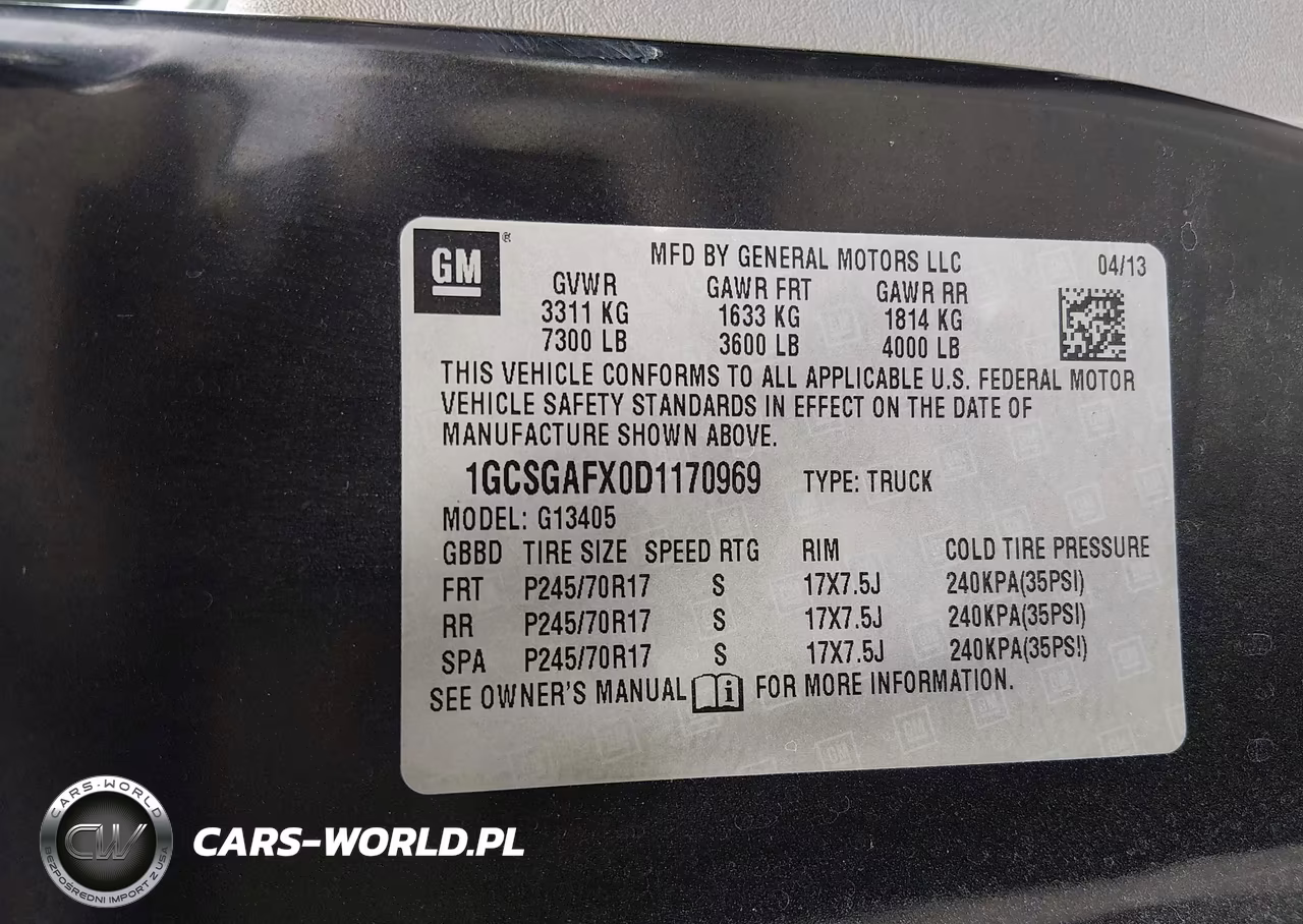 2013 Chevrolet Express 1500 Work Van VIN:1GCSGAFX0D1170969 - 9