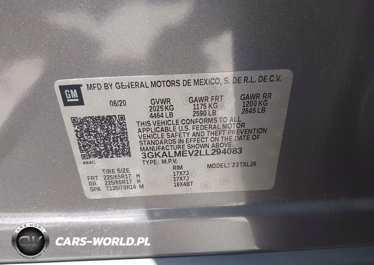 2020 GMC Terrain Fwd Sle VIN:3GKALMEV2LL294083 - 9