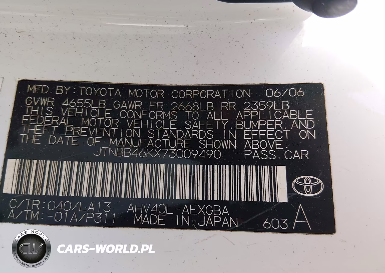 2007 Toyota Camry Hybrid VIN:JTNBB46KX73009490 - 9