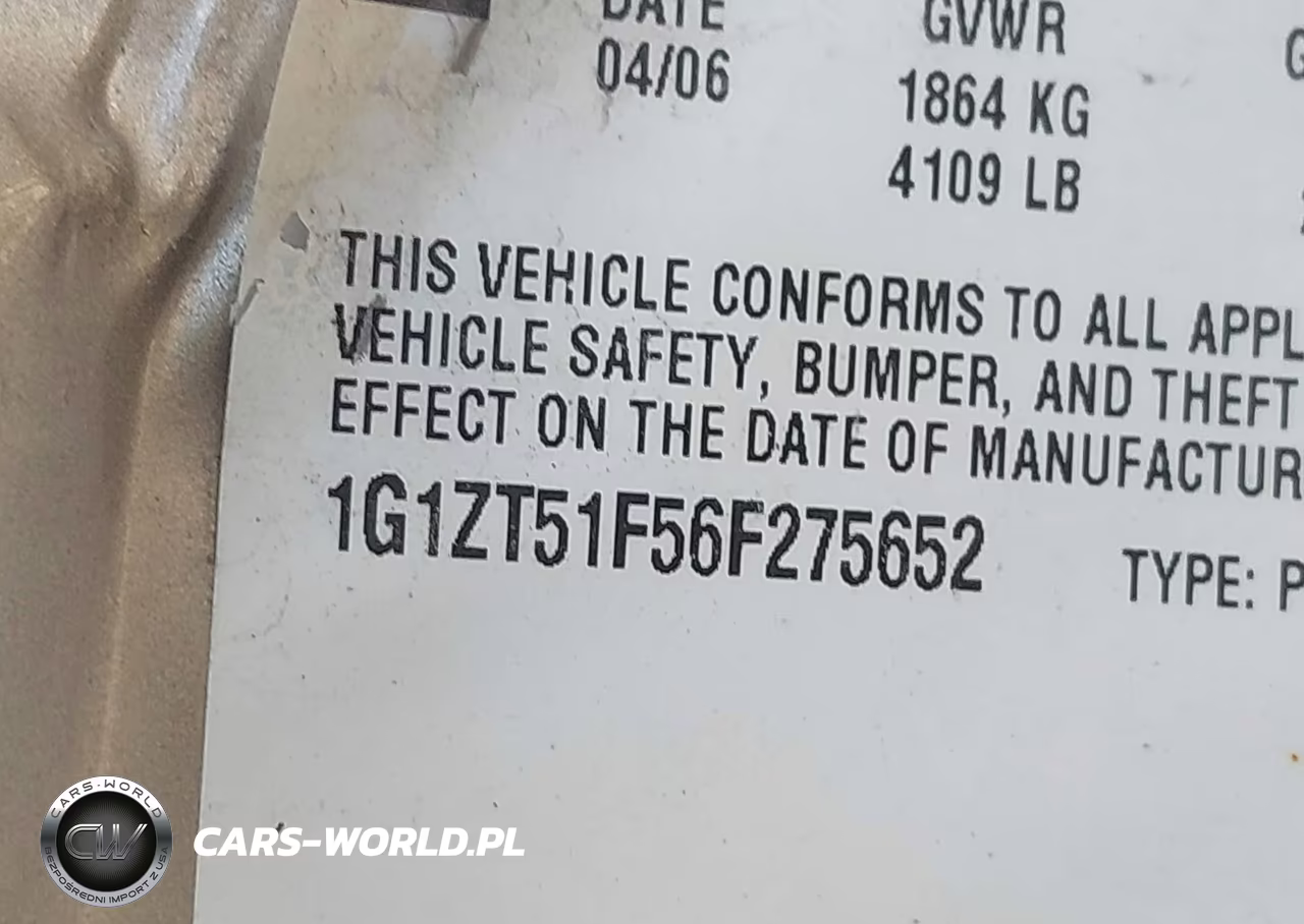 2006 Chevrolet Malibu Lt VIN:1G1ZT51F56F275652 - 9