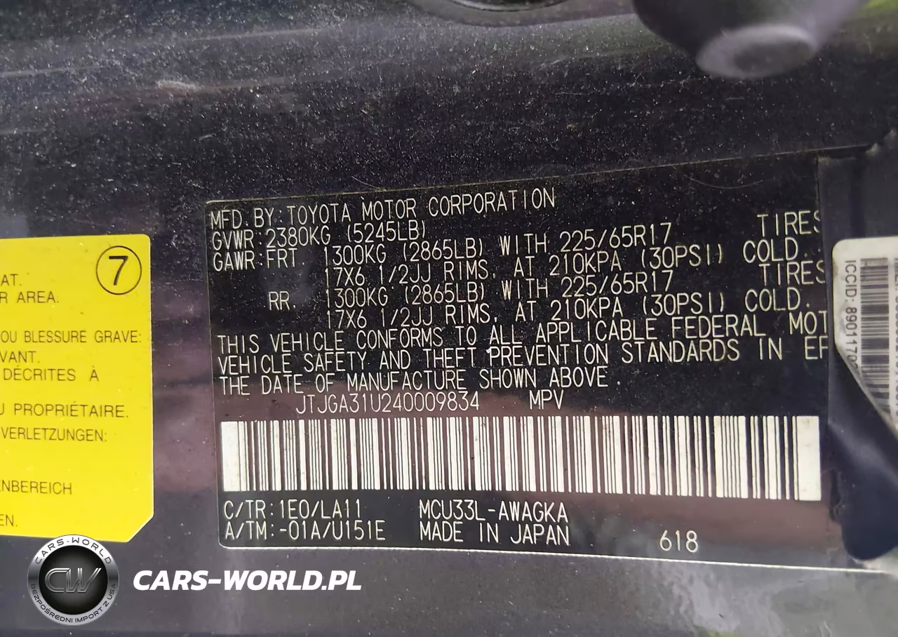 2004 Lexus Rx 330 VIN:JTJGA31U240009834 - 9