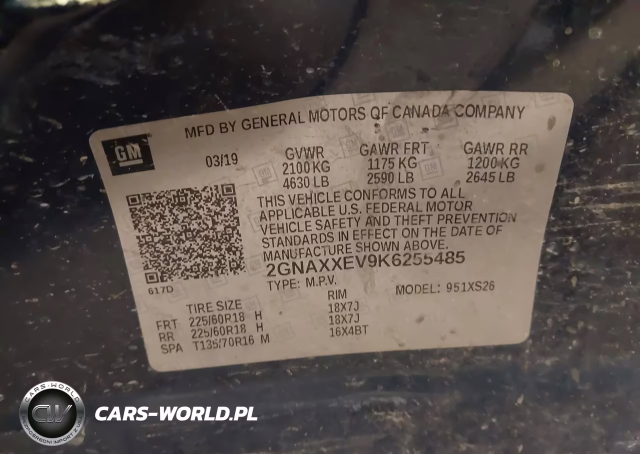 2019 Chevrolet Equinox Premier VIN:2GNAXXEV9K6255485 - 9