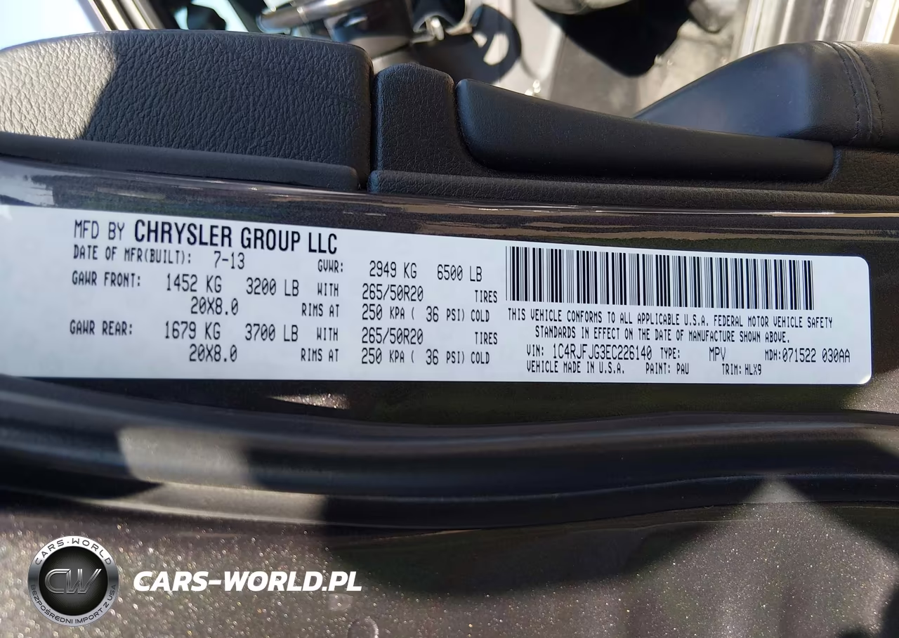 2014 Jeep Grand Cherokee Summit VIN:1C4RJFJG3EC226140 - 9