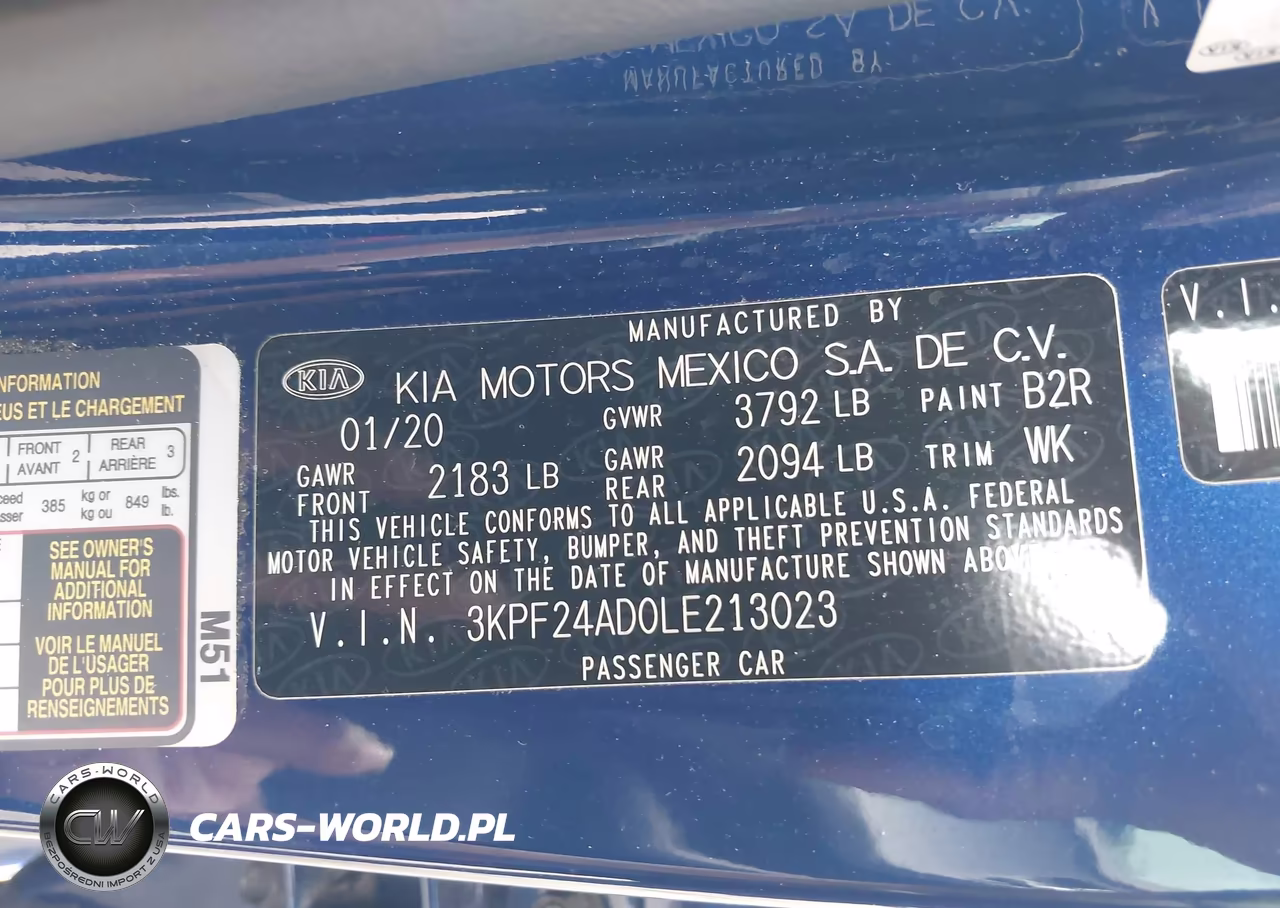 2020 Kia Forte Lxs VIN:3KPF24AD0LE213023 - 9