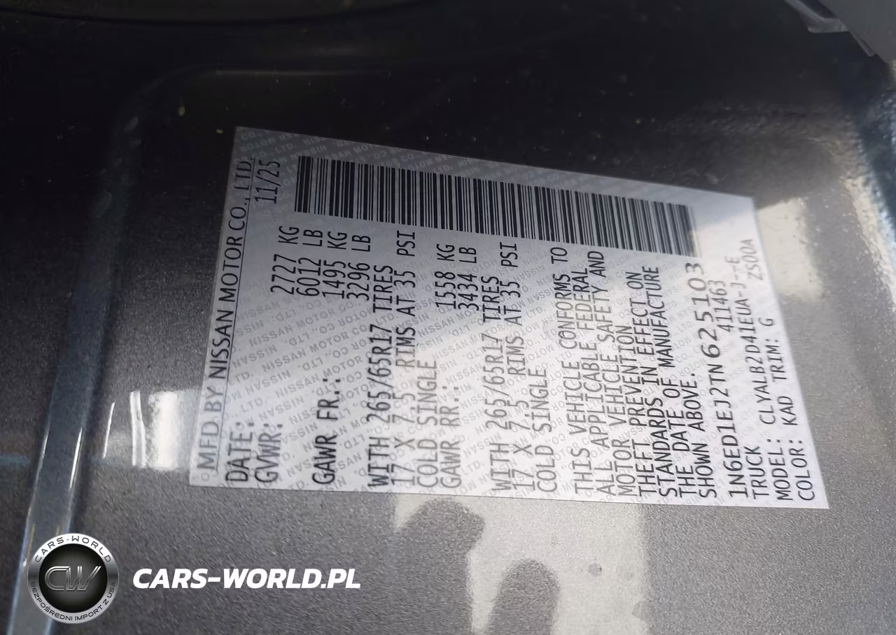 2026 Nissan Frontier Sv 4X2 VIN:1N6ED1EJ2TN625103 - 9