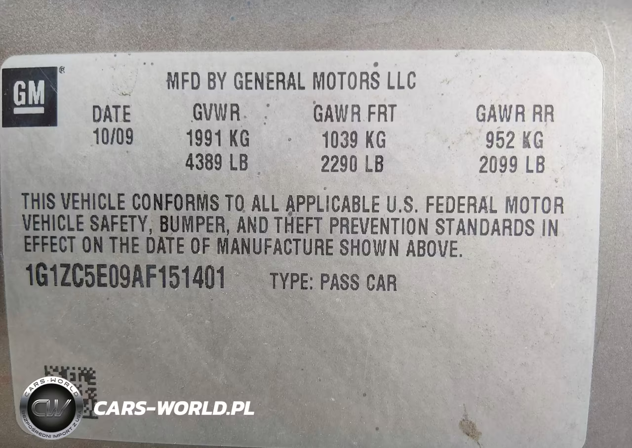 2010 Chevrolet Malibu Lt VIN:1G1ZC5E09AF151401 - 9