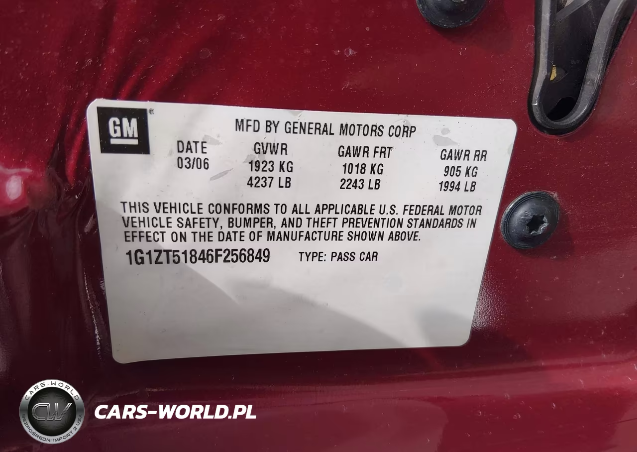 2006 Chevrolet Malibu Lt VIN:1G1ZT51846F256849 - 9