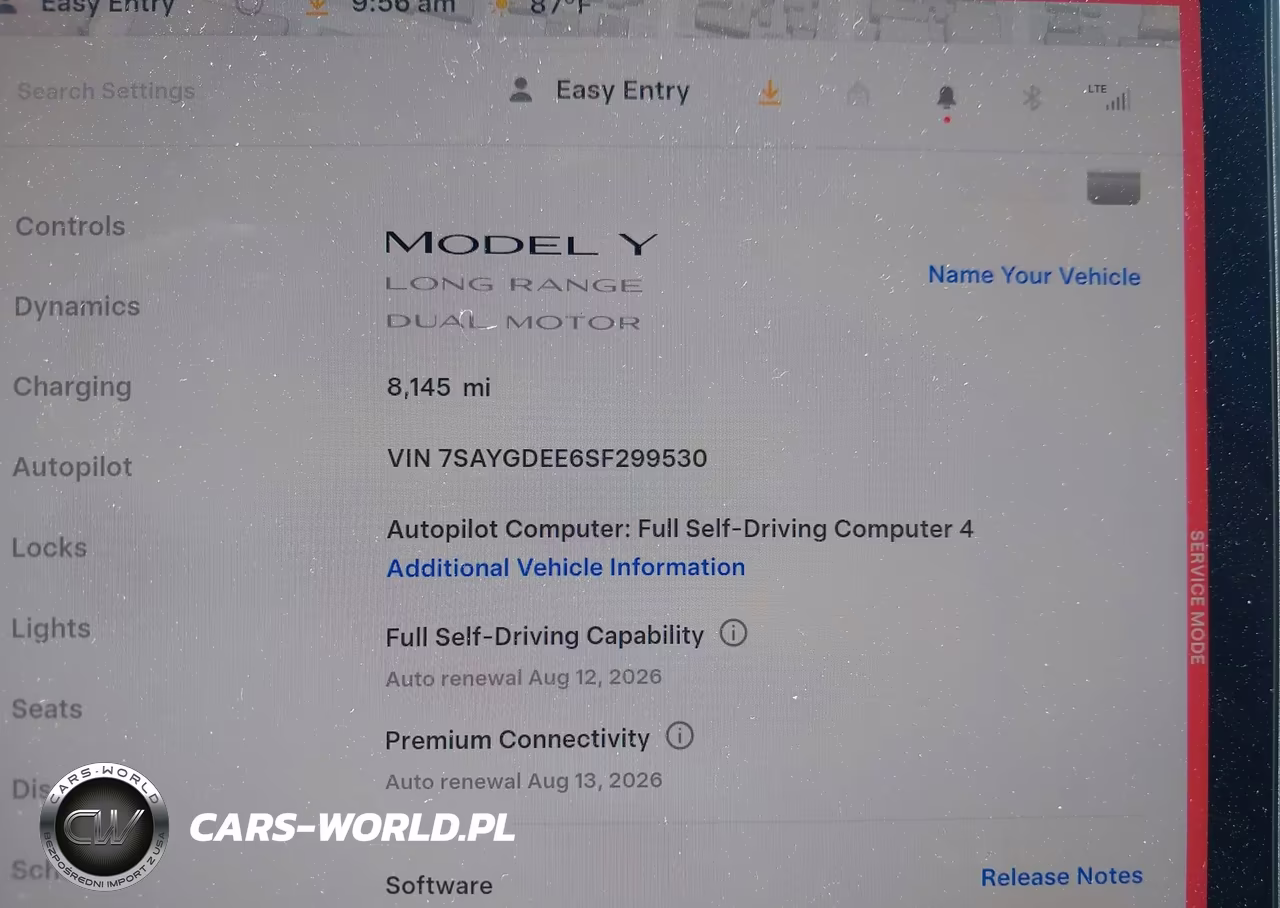 2025 Tesla Model Y Long Range Dual Motor All-Wheel Drive VIN:7SAYGDEE6SF299530 - 7