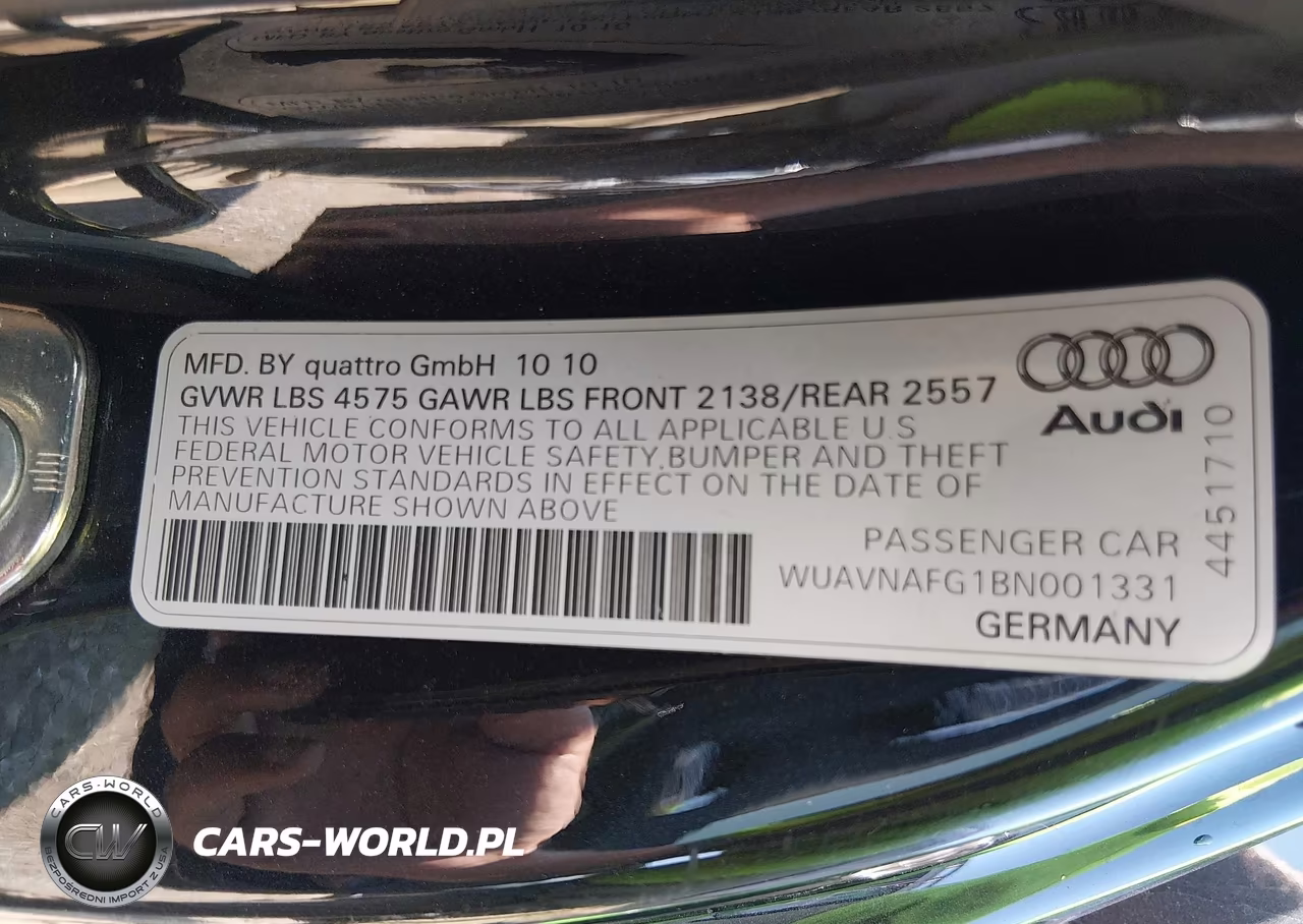 2011 Audi R8 5.2 VIN:WUAVNAFG1BN001331 - 9