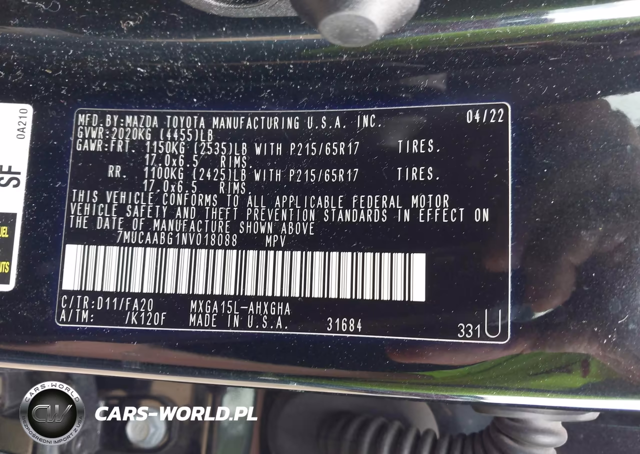 2022 Toyota Corolla Cross Le VIN:7MUCAABG1NV018088 - 9