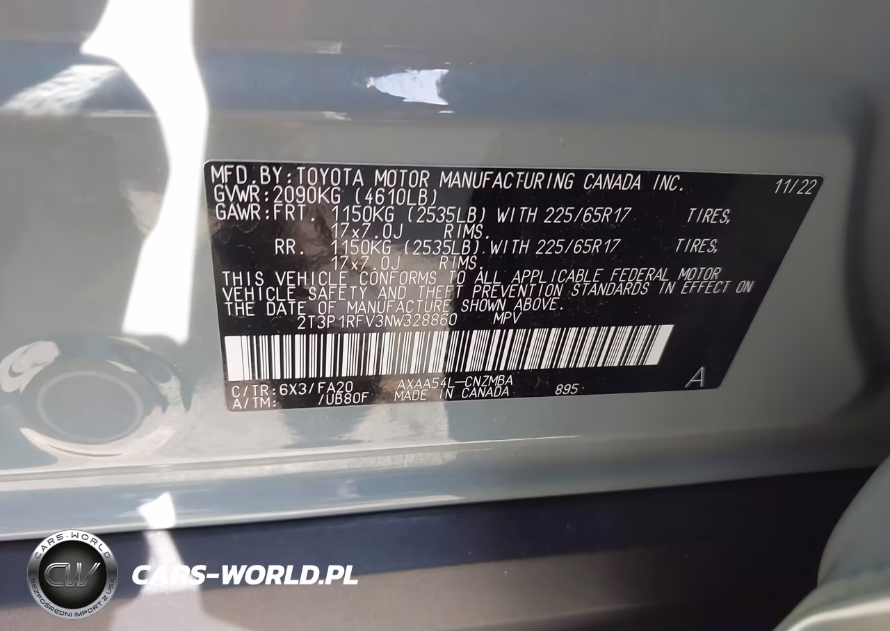 2022 Toyota Rav4 Xle VIN:2T3P1RFV3NW328860 - 9