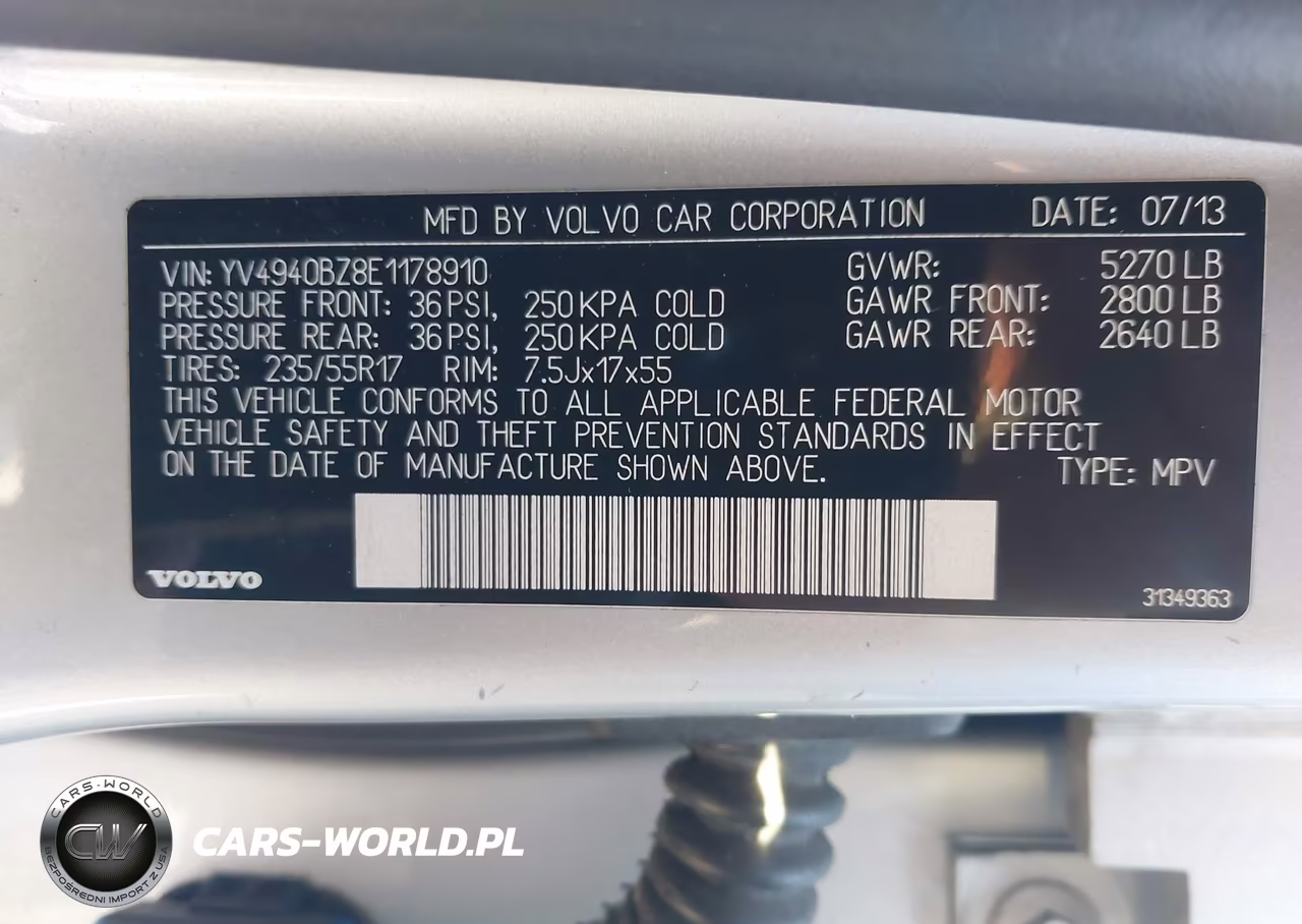 2014 Volvo Xc70 3.2 Premier VIN:YV4940BZ8E1178910 - 9