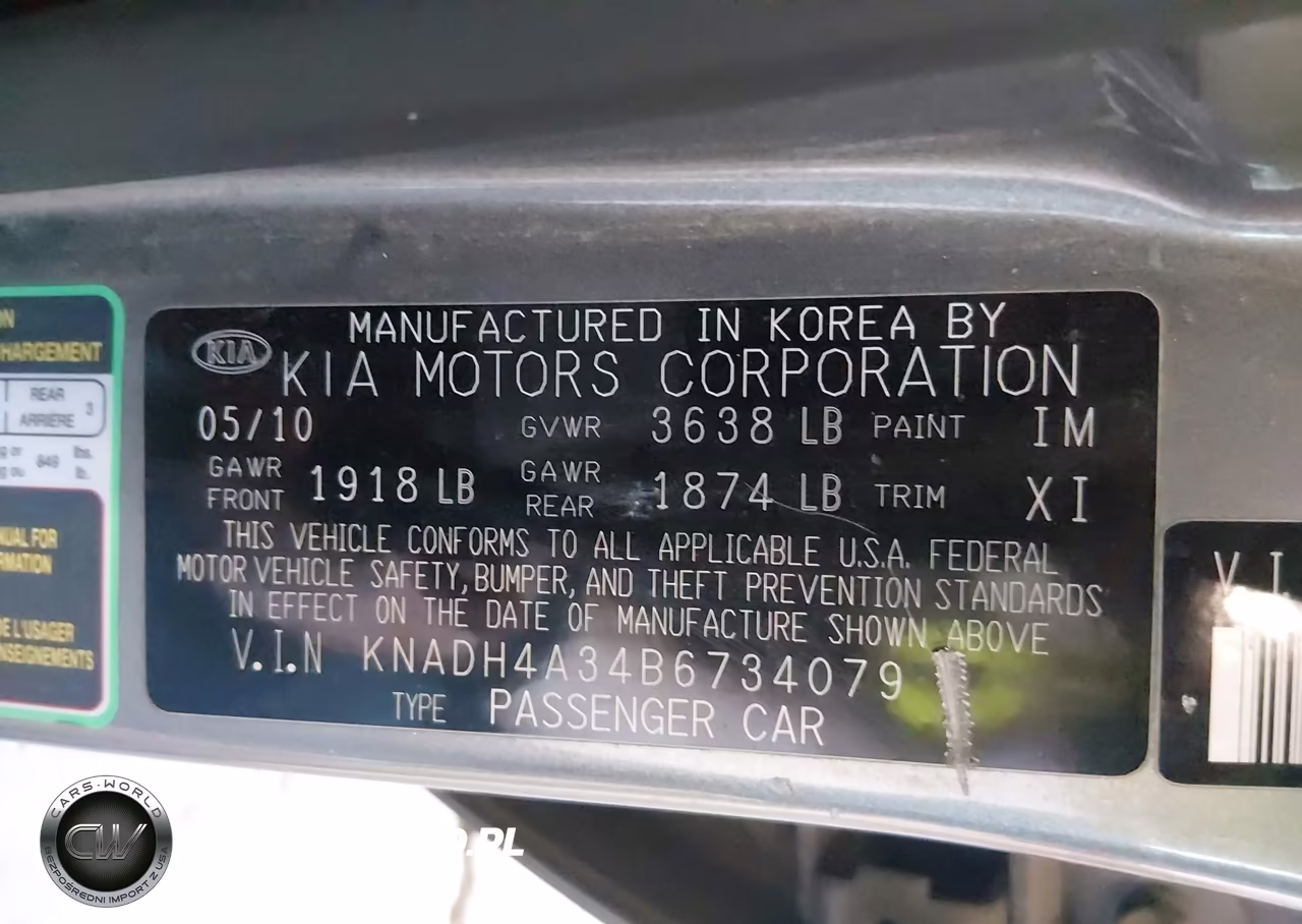 2011 Kia Rio Lx VIN:KNADH4A34B6734079 - 9