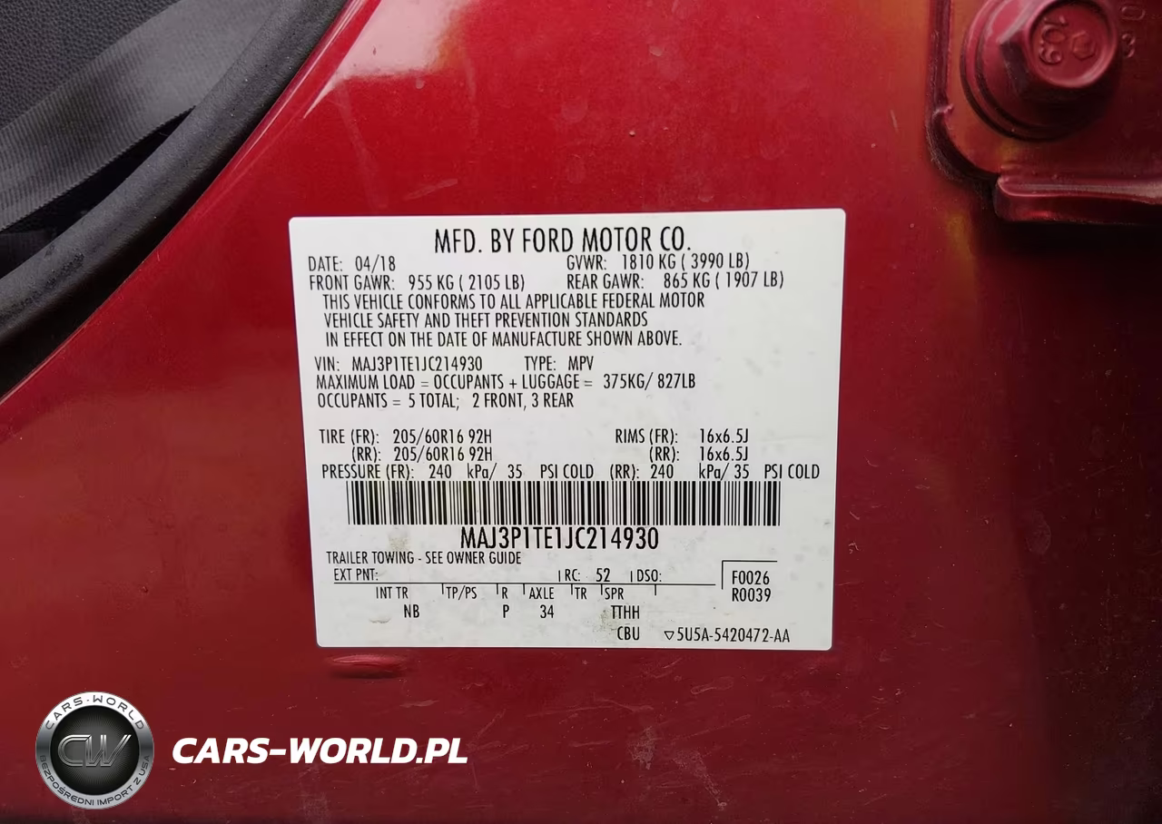 2018 Ford Ecosport Se VIN:MAJ3P1TE1JC214930 - 9