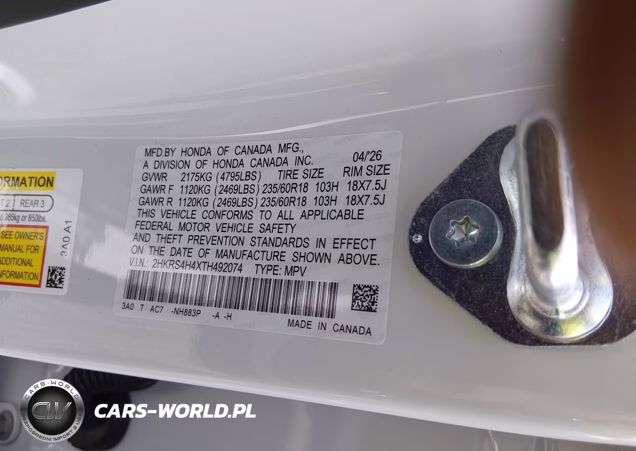 2026 Honda Cr-V Ex Awd VIN:2HKRS4H4XTH492074 - 9