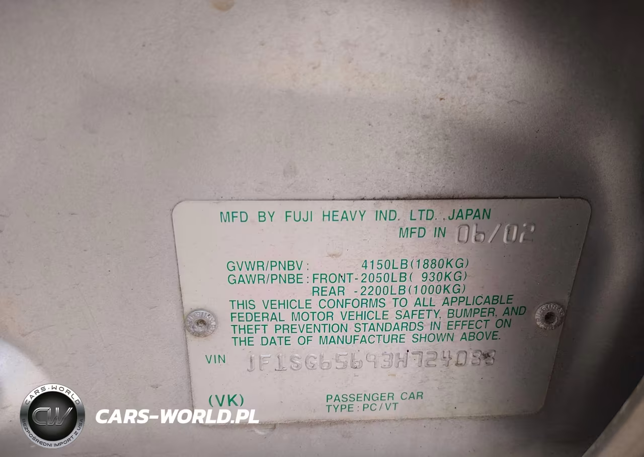 2003 Subaru Forester Xs VIN:JF1SG65693H724088 - 9