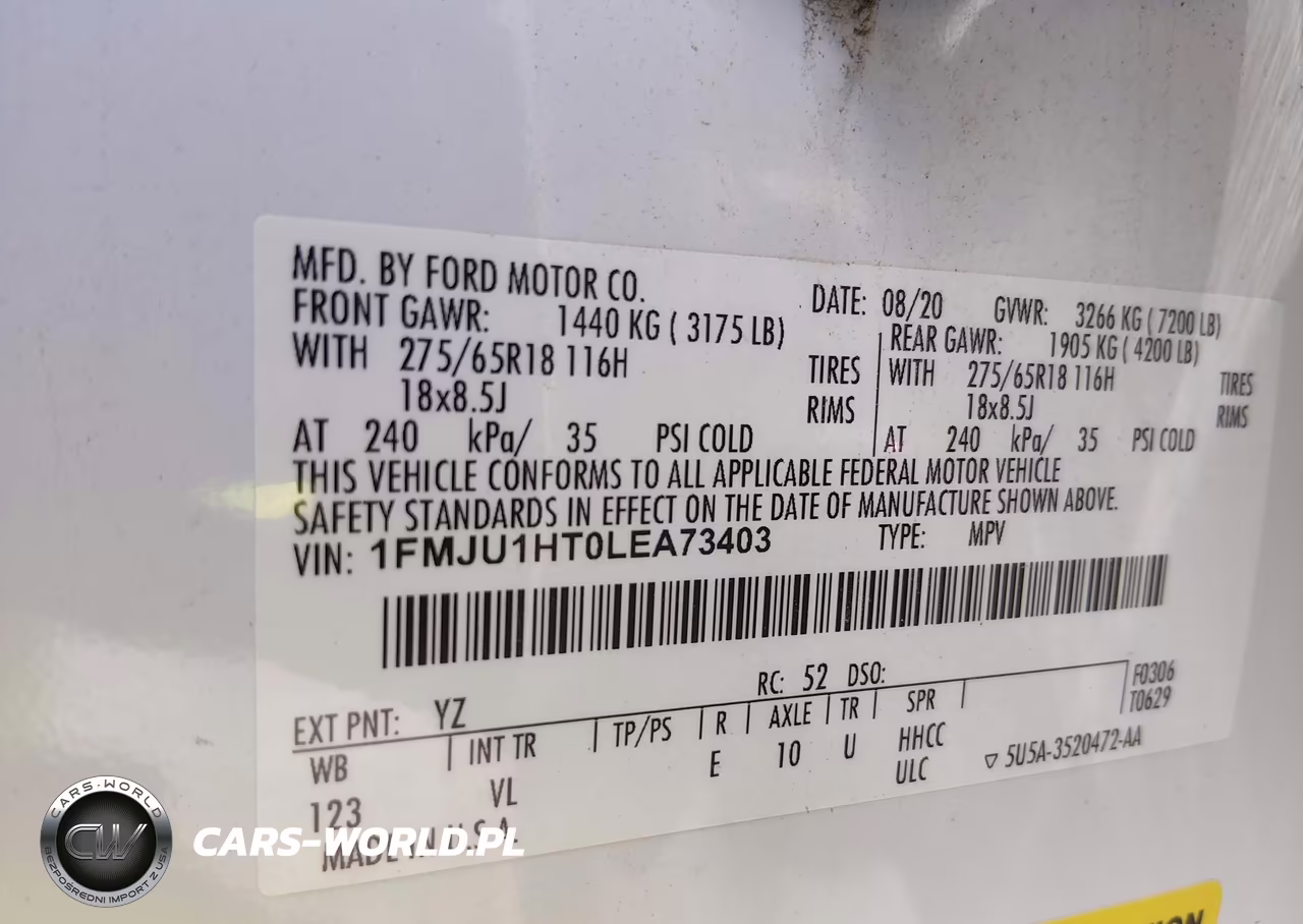 2020 Ford Expedition Xlt VIN:1FMJU1HT0LEA73403 - 9