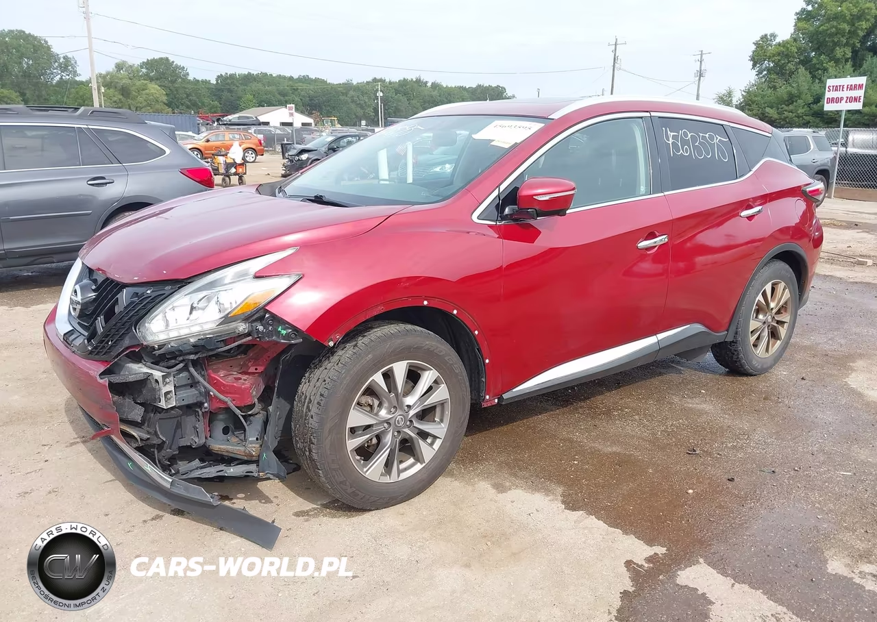 2015 Nissan Murano Sl VIN:5N1AZ2MH3FN254749 - 2