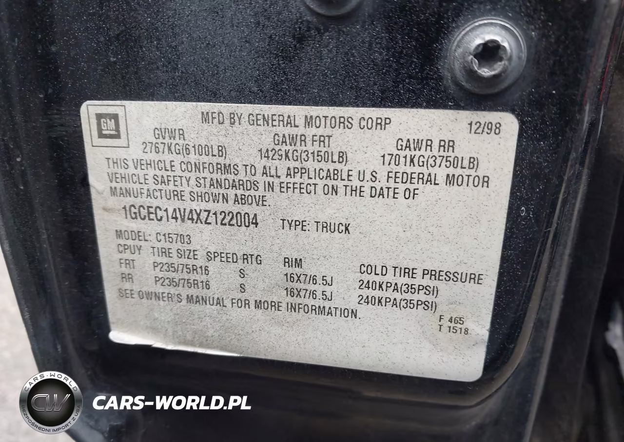 1999 Chevrolet Silverado 1500 Ls VIN:1GCEC14V4XZ122004 - 9