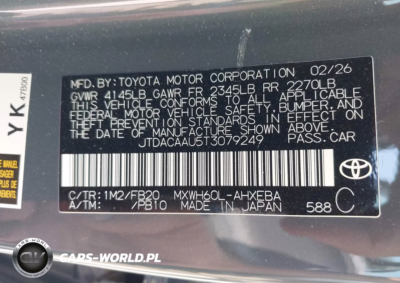 2026 Toyota Prius Le VIN:JTDACAAU5T3079249 - 9
