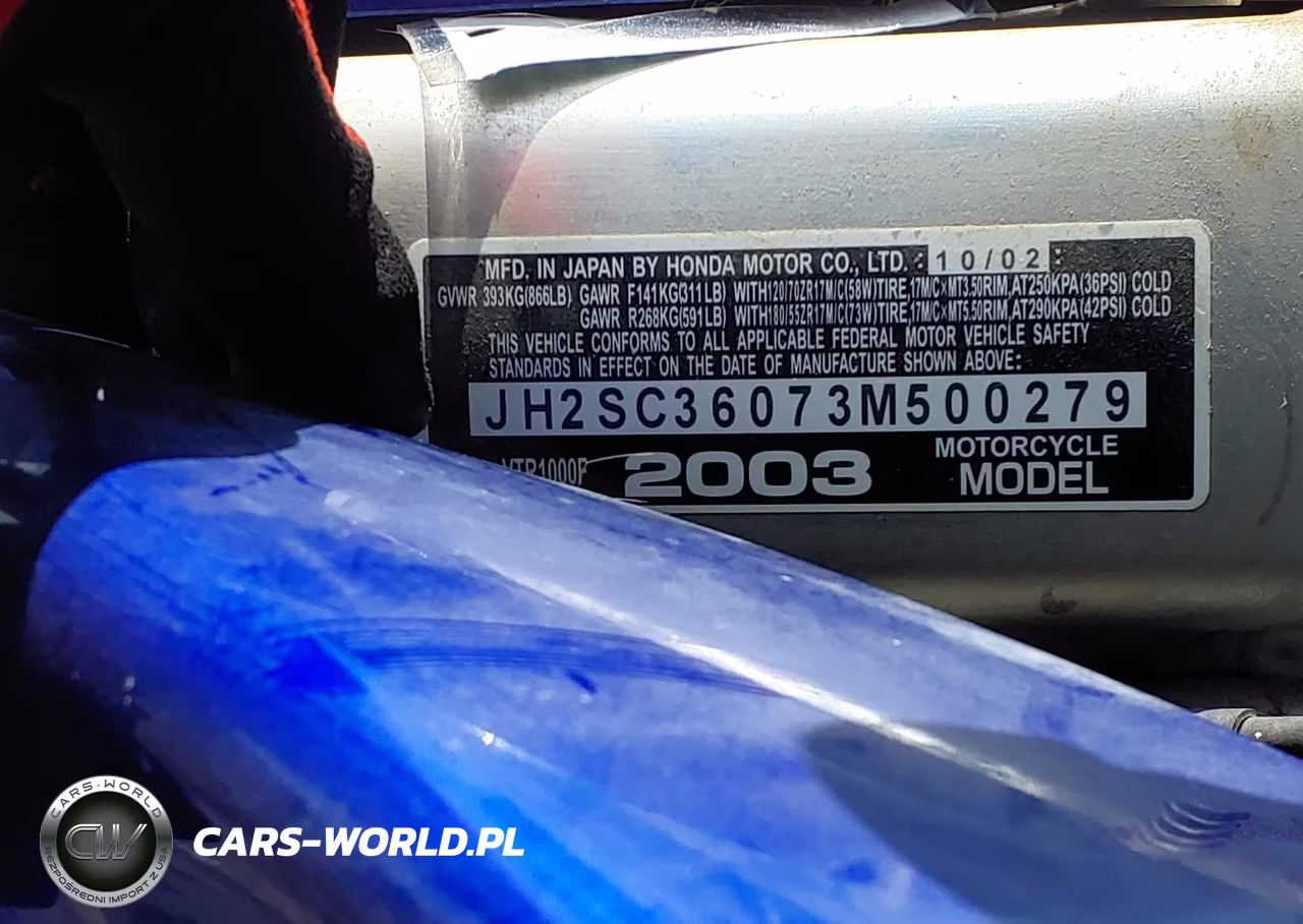 2003 Honda Vtr1000 F VIN:JH2SC36073M500279 - 10