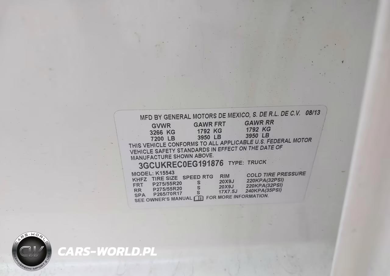 2014 Chevrolet Silverado 1500 Lt VIN:3GCUKREC0EG191876 - 9