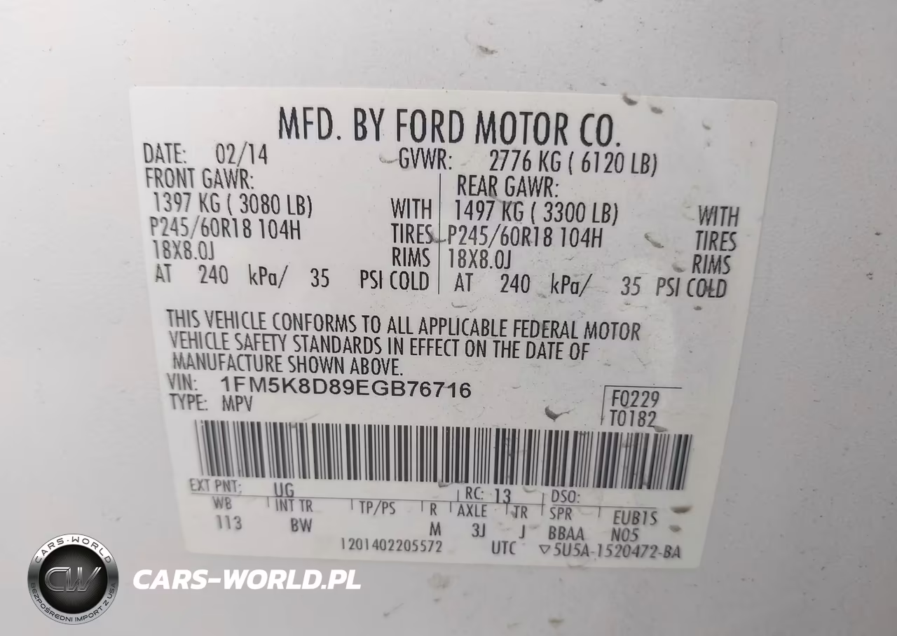 2014 Ford Explorer Xlt VIN:1FM5K8D89EGB76716 - 9