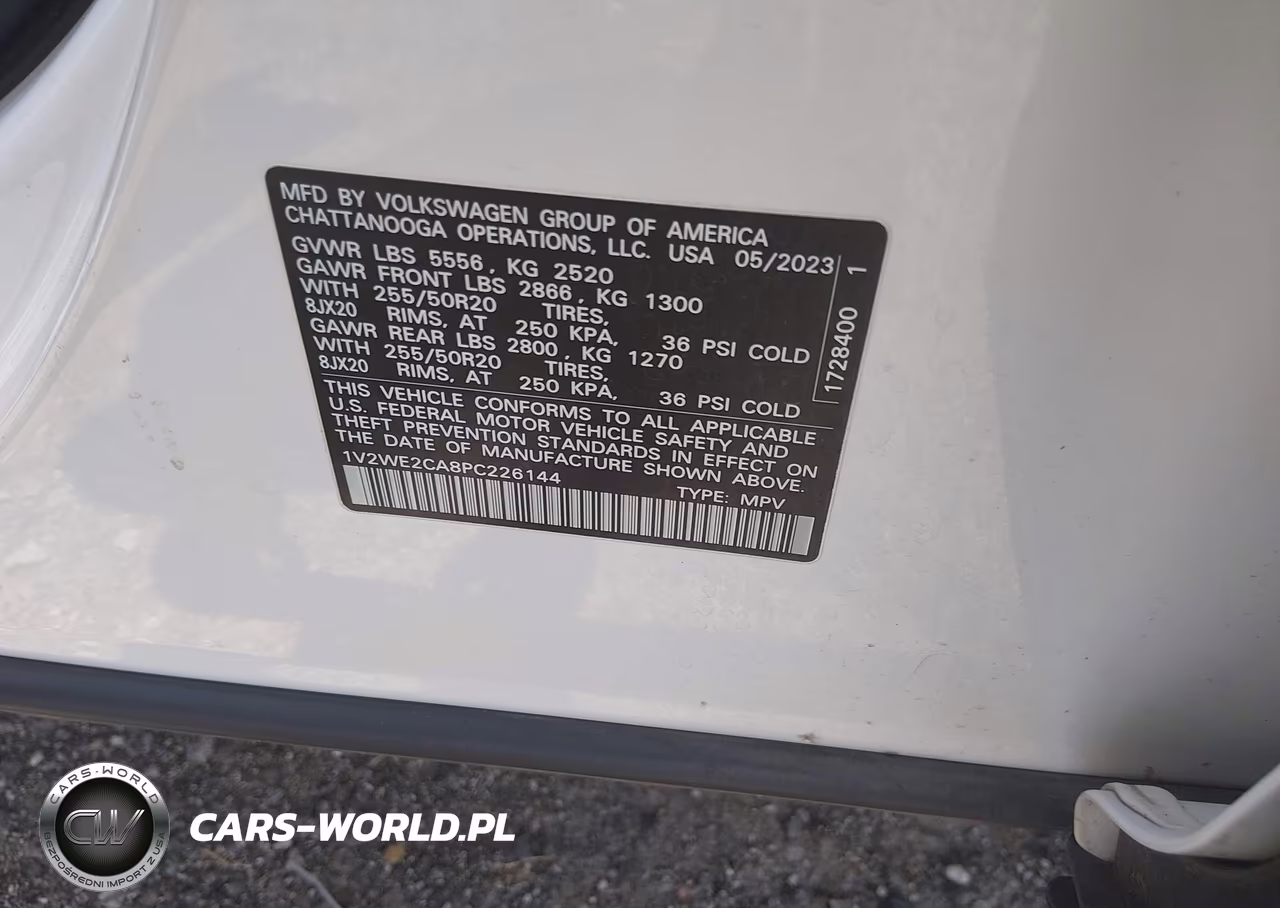 2023 Volkswagen Atlas Cross Sport 3.6L V6 Se W-Technology VIN:1V2WE2CA8PC226144 - 9