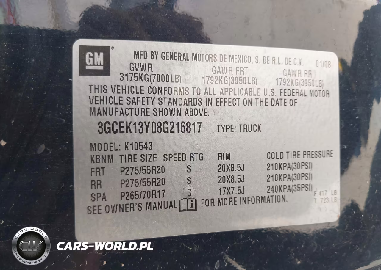 2008 Chevrolet Silverado 1500 Ltz VIN:3GCEK13Y08G216817 - 9