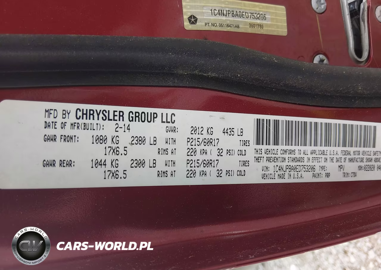2014 Jeep Patriot Altitude VIN:1C4NJPBA0ED753206 - 9