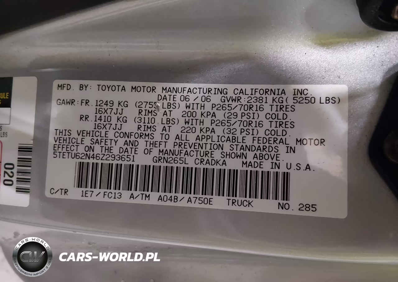2006 Toyota Tacoma Prerunner V6 VIN:5TETU62N46Z293651 - 9