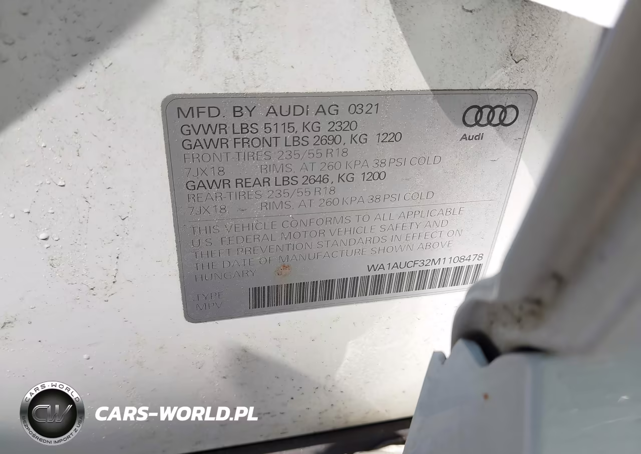 2021 Audi Q3 Premium 40 Tfsi Quattro Tiptronic VIN:WA1AUCF32M1108478 - 9