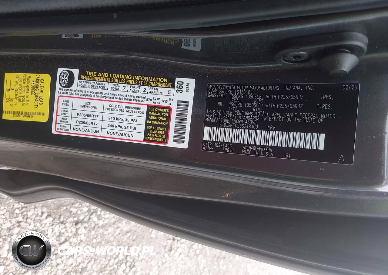 2025 Toyota Sienna Xle VIN:5TDJRKEC2SS248100 - 9