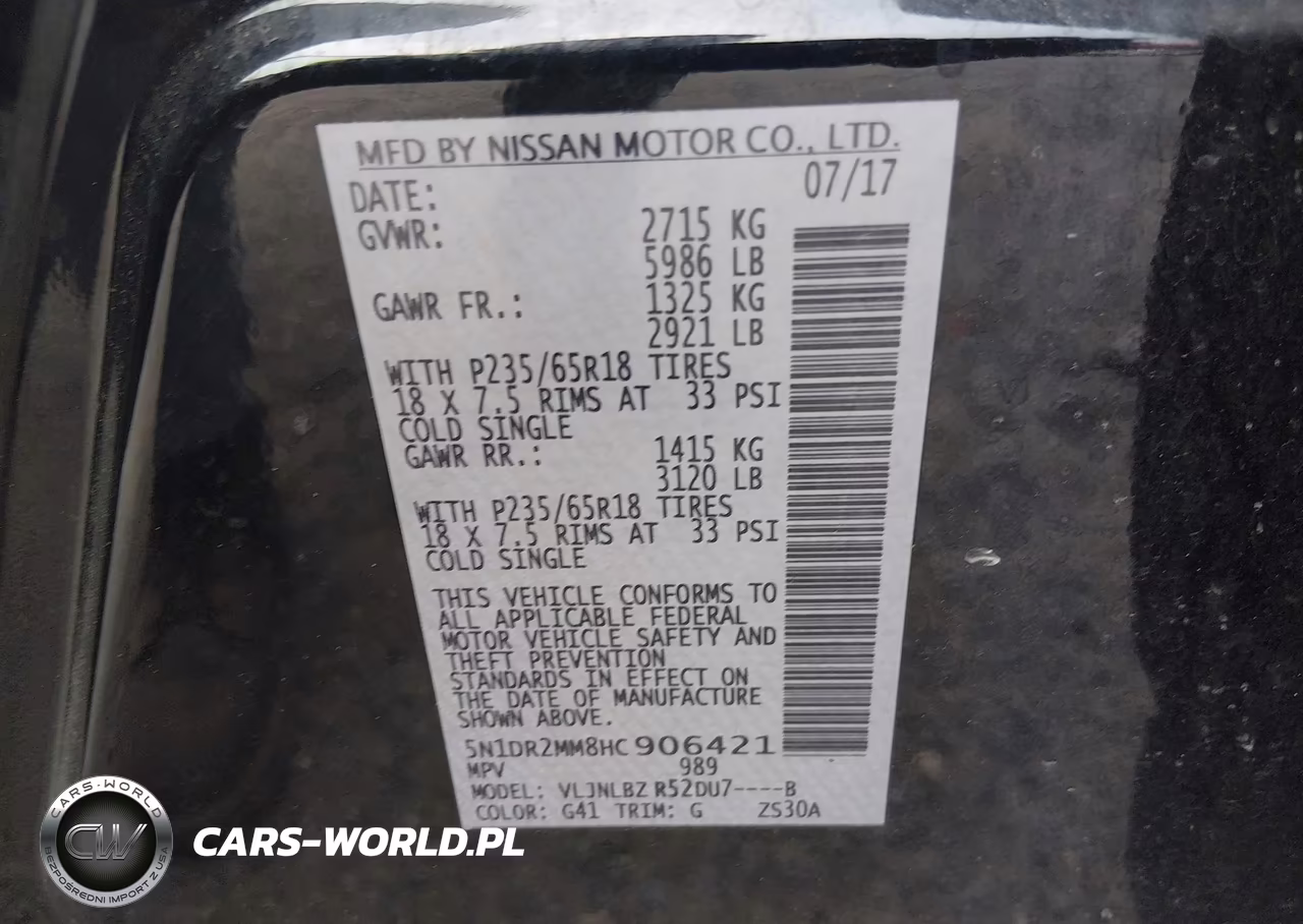 2017 Nissan Pathfinder S VIN:5N1DR2MM8HC906421 - 9