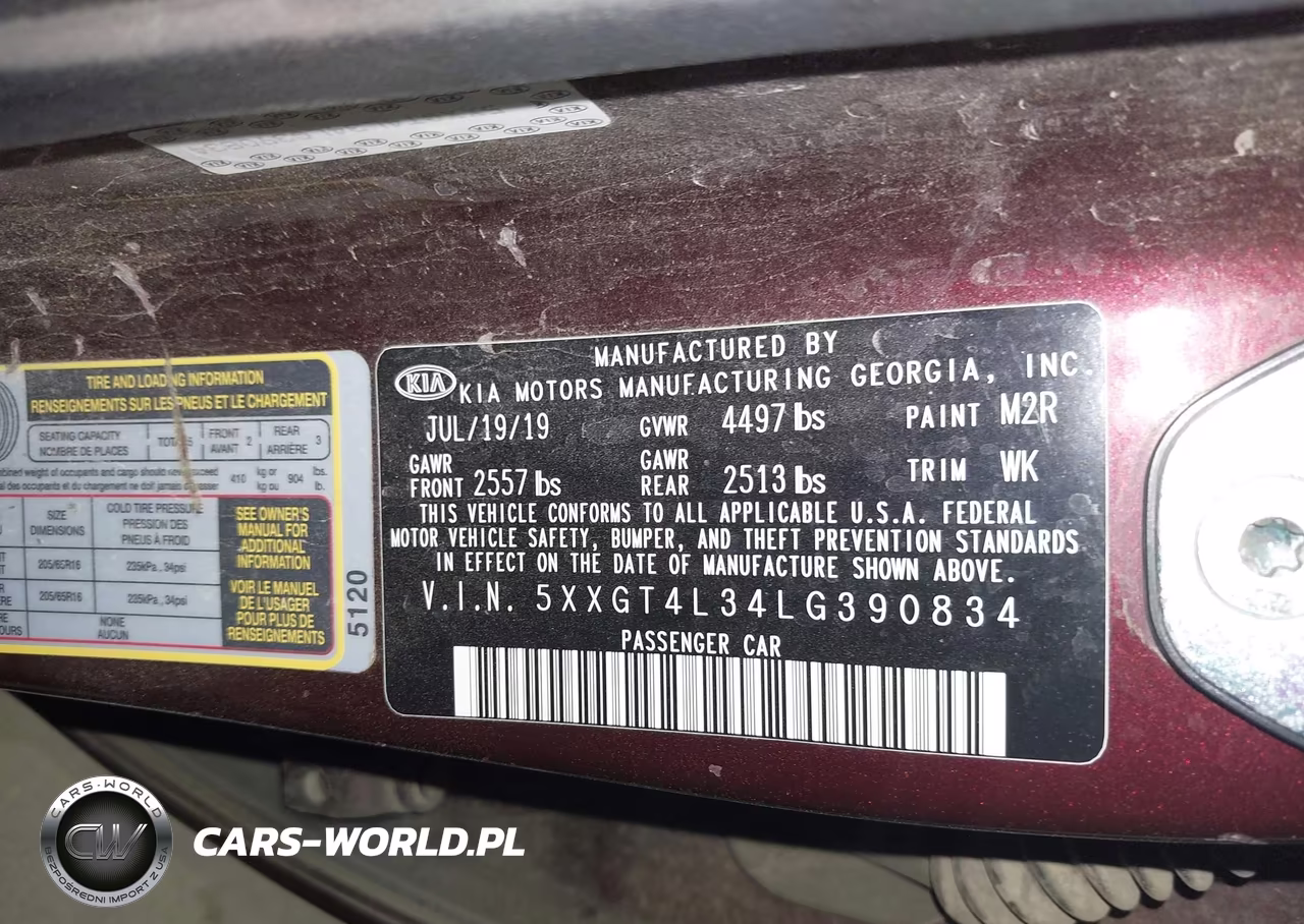 2020 Kia Optima Lx VIN:5XXGT4L34LG390834 - 9