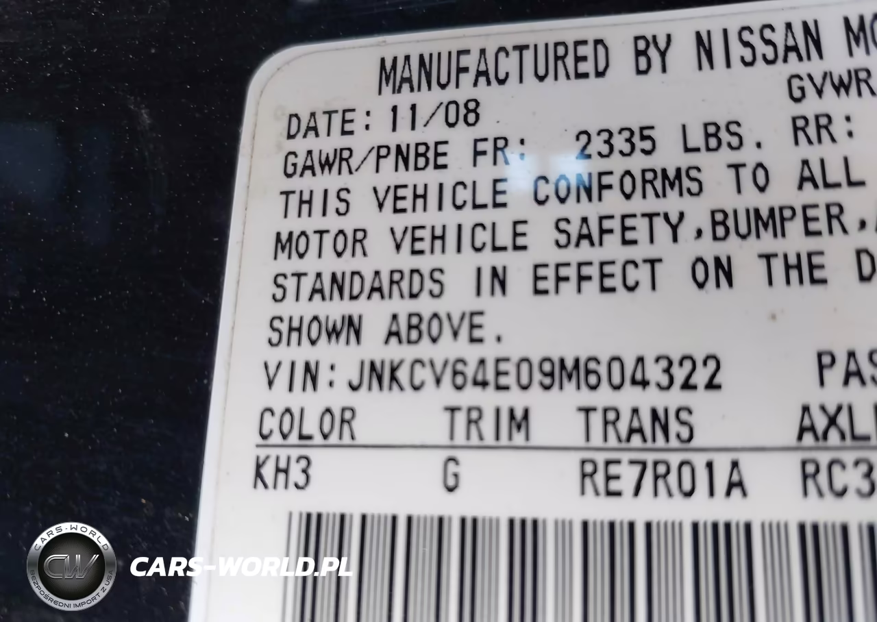 2009 Infiniti G37 Journey VIN:JNKCV64E09M604322 - 9
